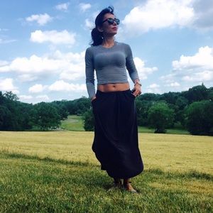 Free people crop top and skirt set